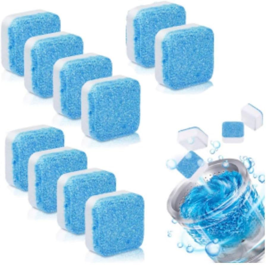 Washing Machine Deep Cleaner Tablets – Eliminates 99% Germs, Removes Odors & Prevents Mold