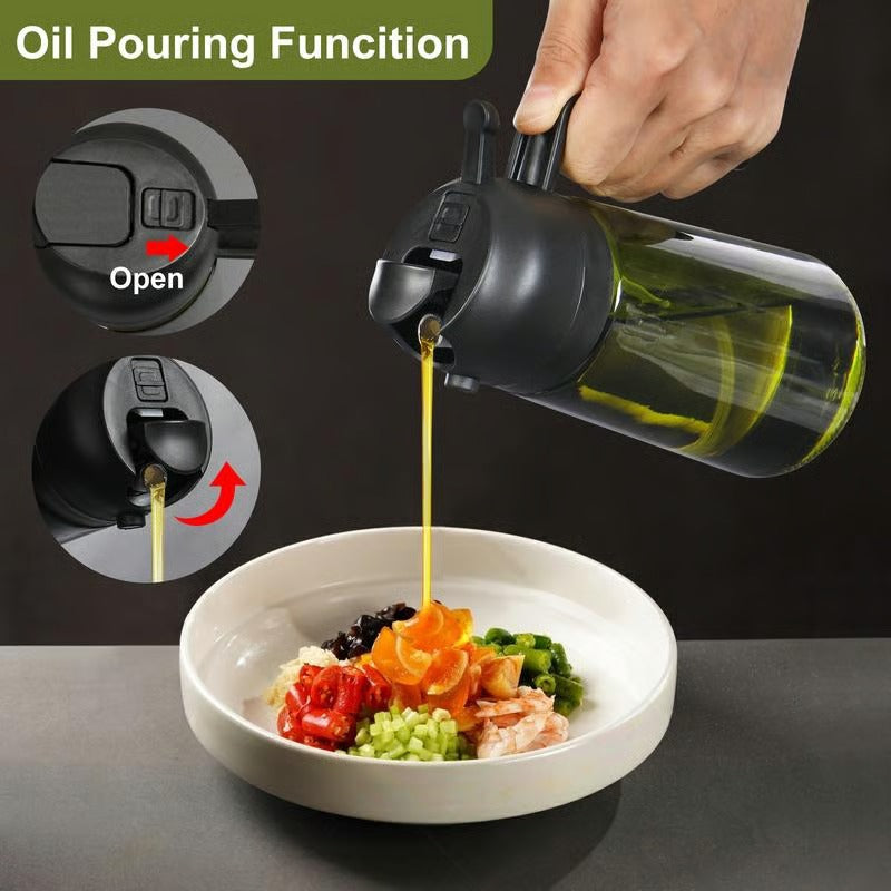 2-in-1 Oil Spray Bottle & Dispenser