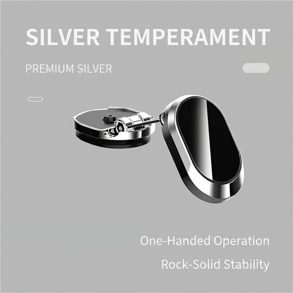 Foldable Magnetic Car Phone Holder 360° Rotating, Adjustable Angle