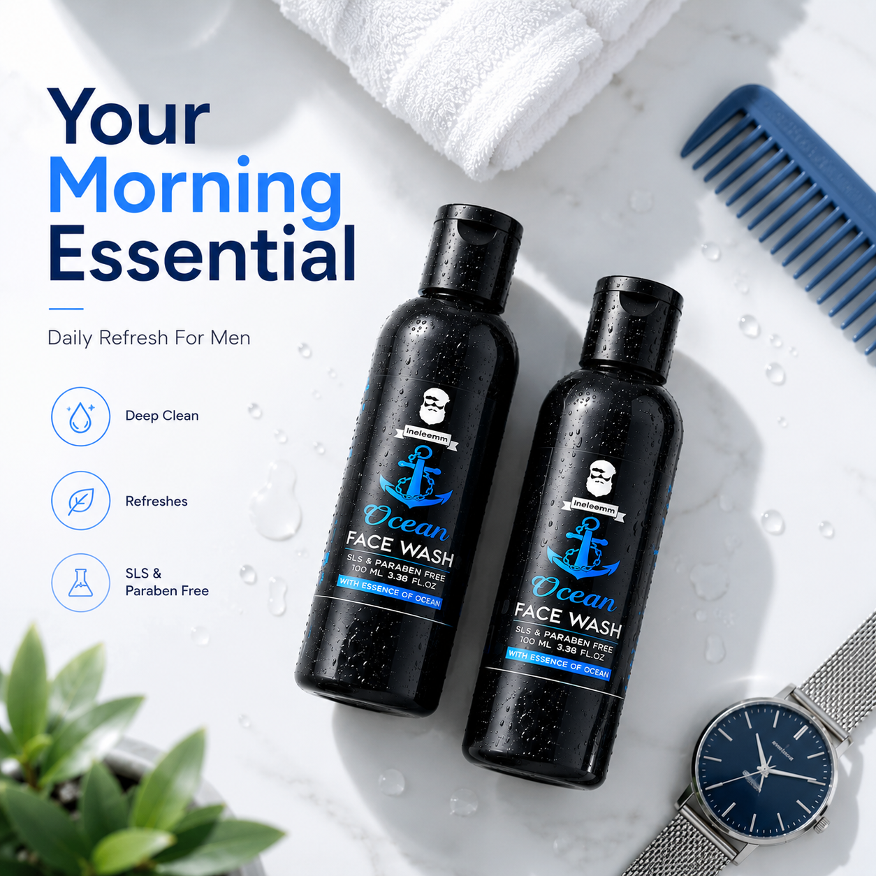 Ocean Face Wash for Men 100 ML (Pack Of 2)