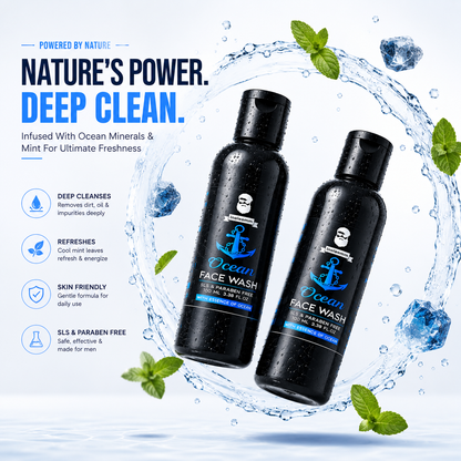 Ocean Face Wash for Men 100 ML (Pack Of 2)