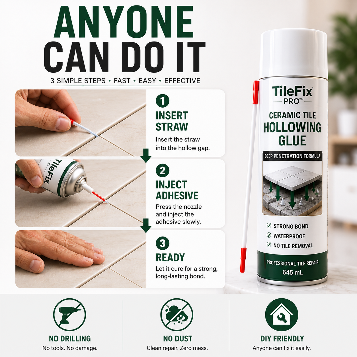 Ceramic Tile Hollowing Glue