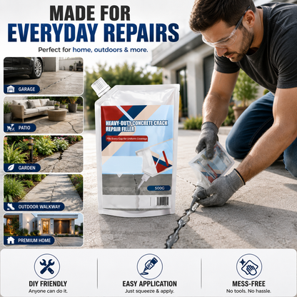 Heavy-Duty Concrete Crack Repair Adhesive Pack of 2