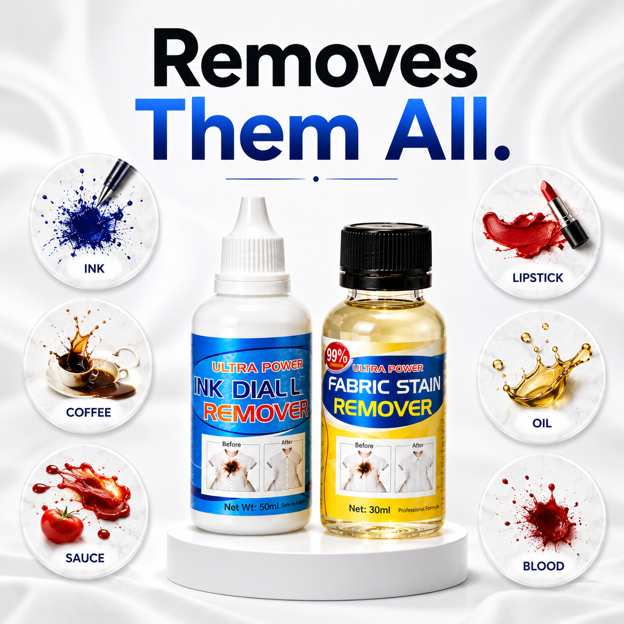 All in One Fabric Stain Remover | Buy 1 Get 1 Free