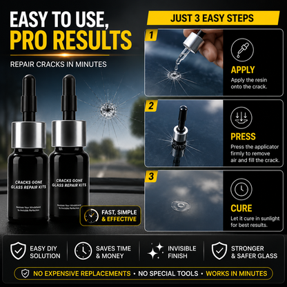 Cracks Gone Glass Repair Kit Pack of 2