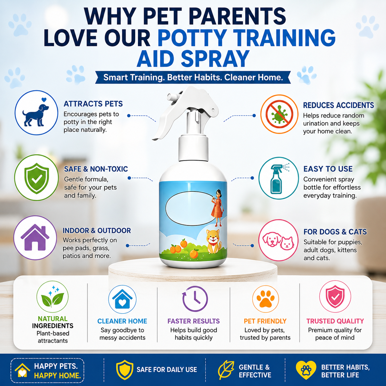 Potty Training Aid Spray For Dogs and Cats