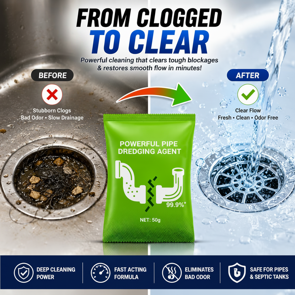 Powerful Pipe Dredging Agent Pack of 13 | 50gm each