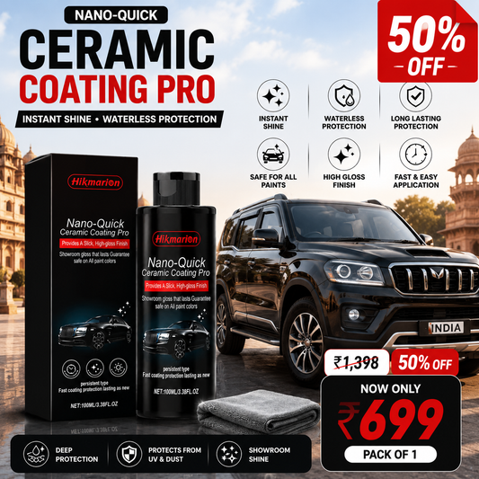 Ceramic Coating Pro for automobiles Instant Shine & Waterless Protection
