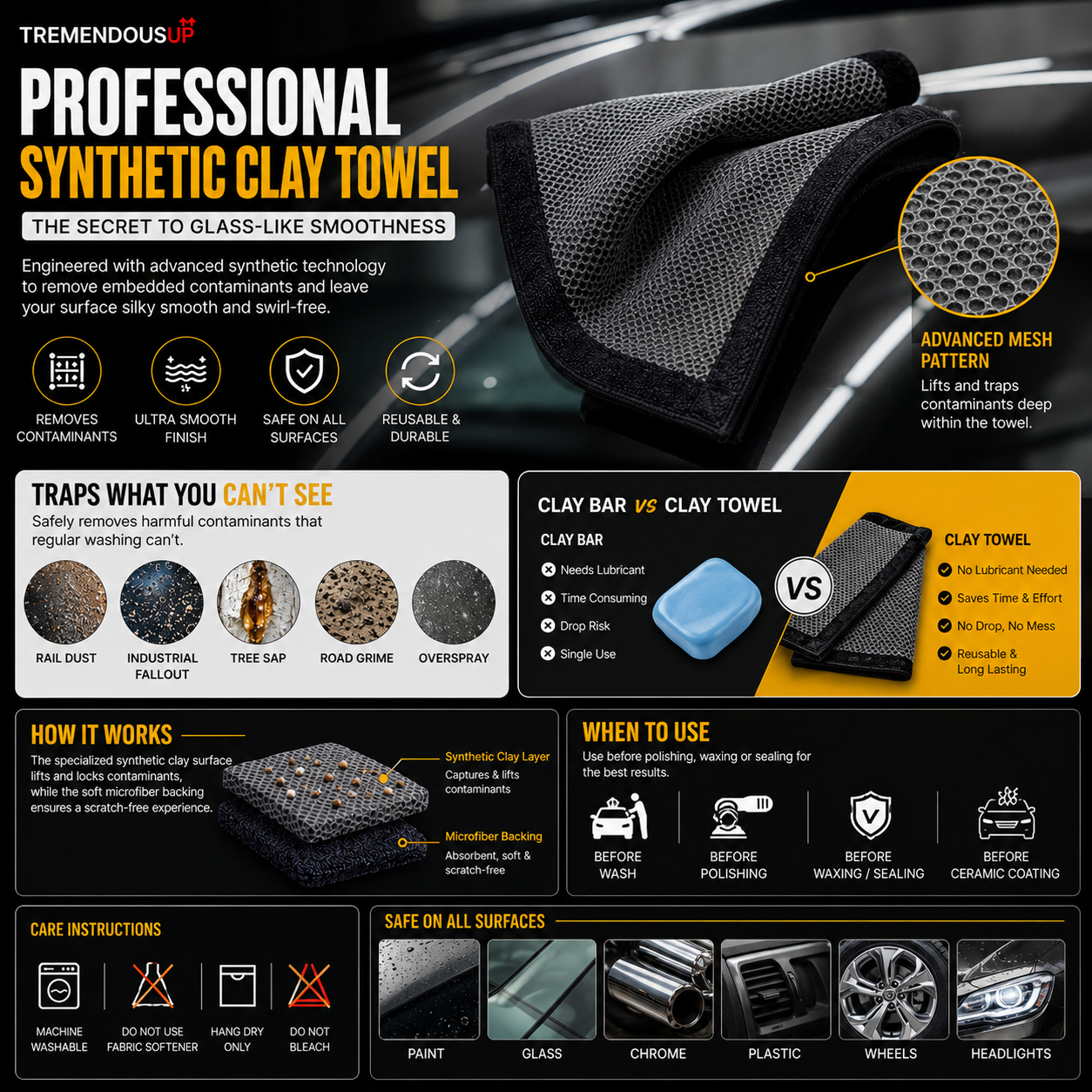 Professional Synthetic Clay Towel