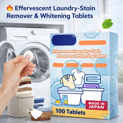 🔥Effervescent Laundry Stain Remover & Whitening 100 Tablets