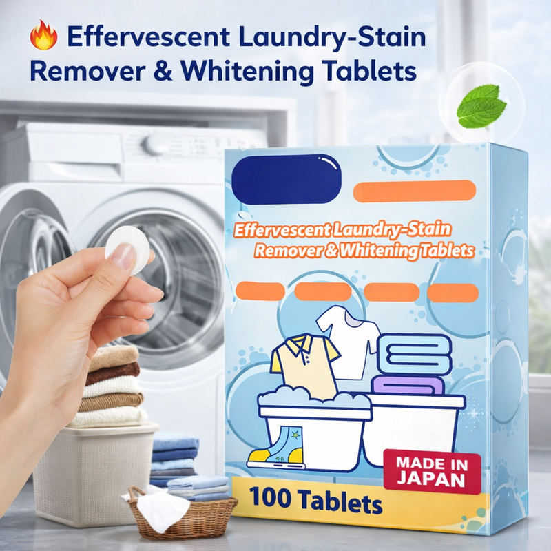 🔥Effervescent Laundry Stain Remover & Whitening 100 Tablets