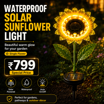 Waterproof Solar Sunflower Lights for Garden