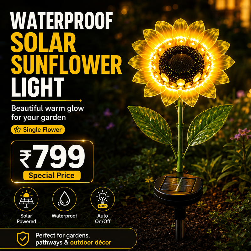 Waterproof Solar Sunflower Lights for Garden