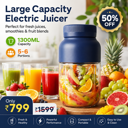 Large Capacity Electric Juicer & Blender