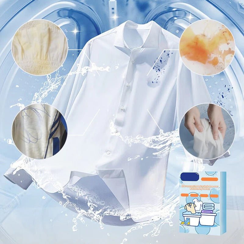 🔥Effervescent Laundry Stain Remover & Whitening 100 Tablets
