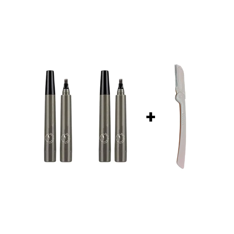 4-Prong Multi-Used Beard Eyebrow & Harline Pen Buy 1 Get 1 Free