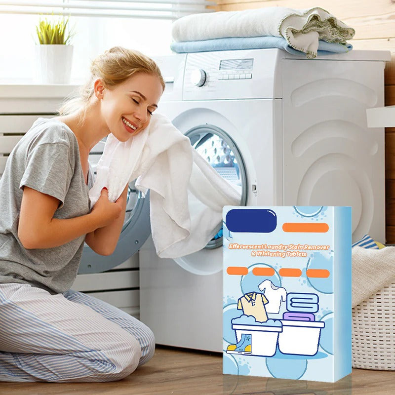 🔥Effervescent Laundry Stain Remover & Whitening 100 Tablets