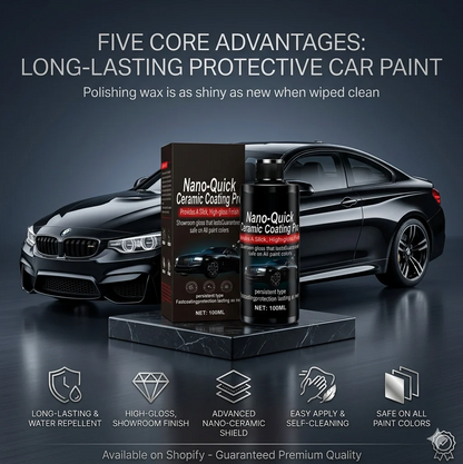 Ceramic Coating Pro for automobiles Instant Shine & Waterless Protection