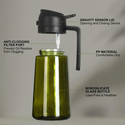 2-in-1 Oil Spray Bottle & Dispenser