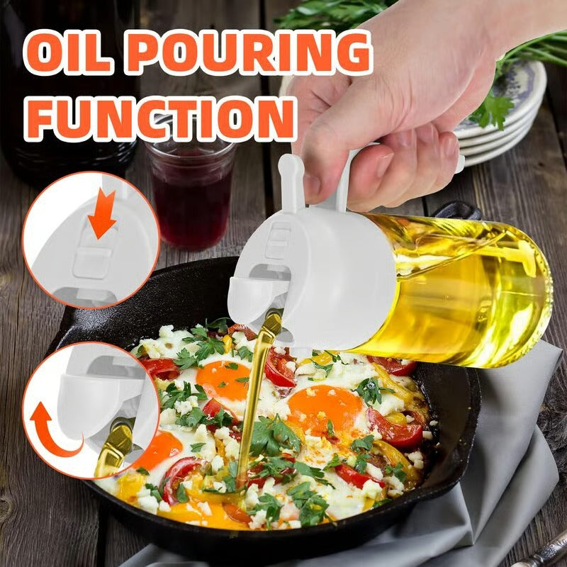 2-in-1 Oil Spray Bottle & Dispenser