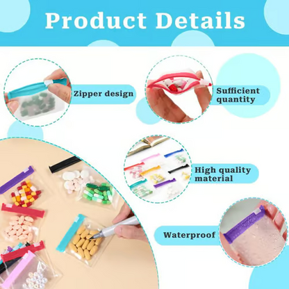 DailyDose™ Clear Zipper Pill Organizer Set – Reusable Portable Medicine Storage Bags