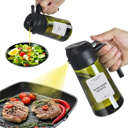 2-in-1 Oil Spray Bottle & Dispenser