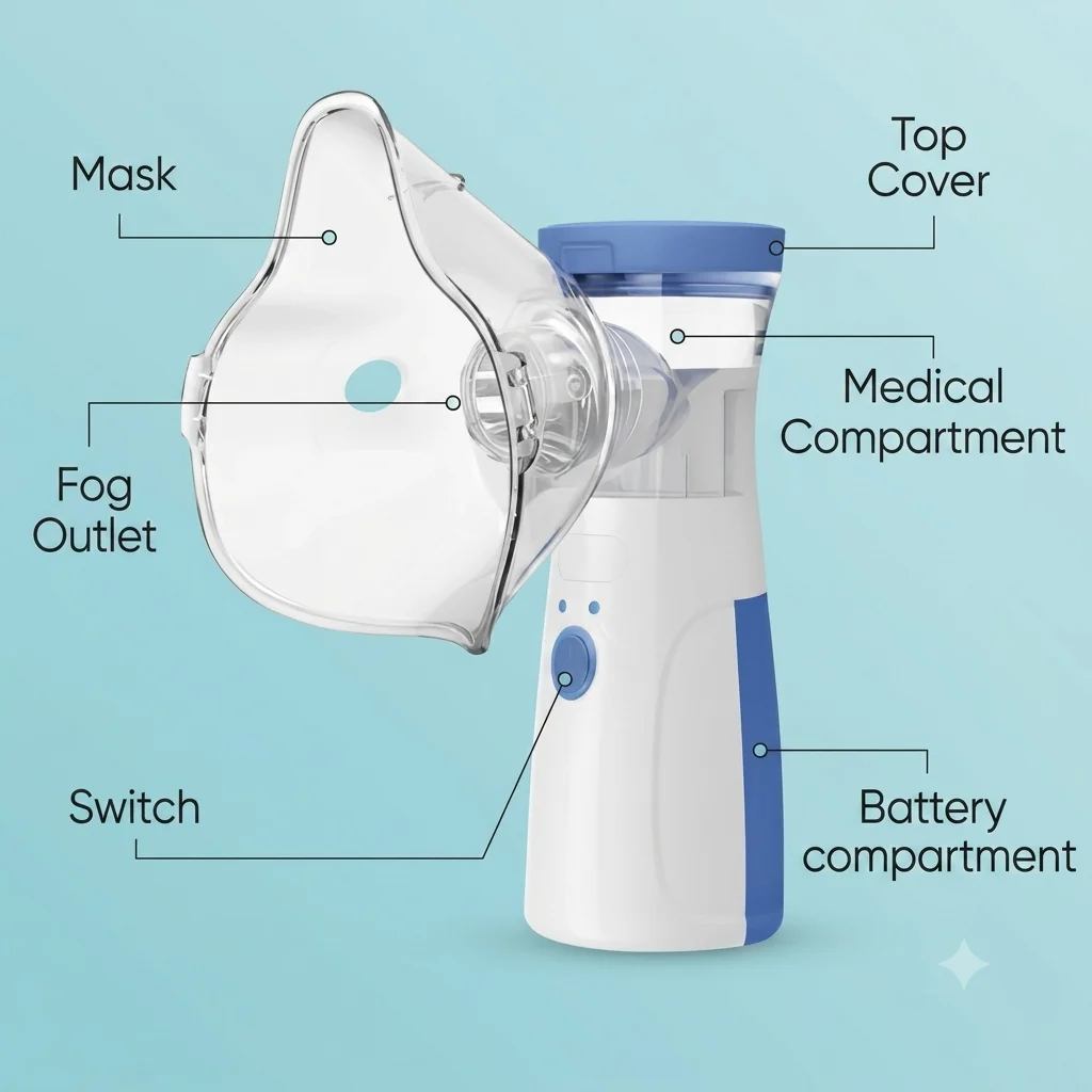 BreatheEase™ Portable Mesh Nebulizer