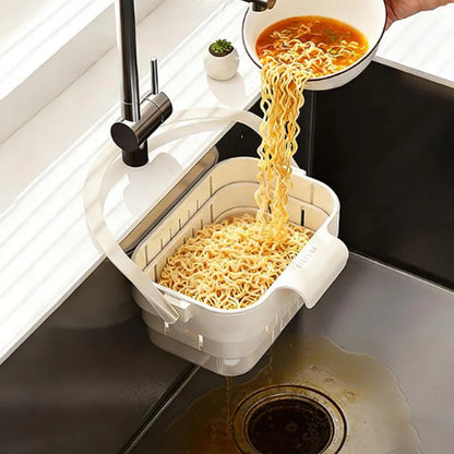 Collapsible Sink Strainer Basket & Sponge Holder Pack of 1