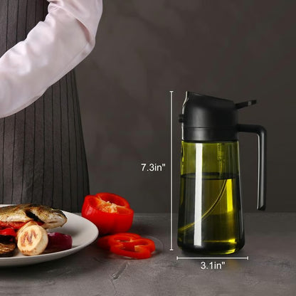 2-in-1 Oil Spray Bottle & Dispenser