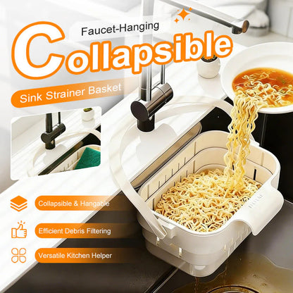 Collapsible Sink Strainer Basket & Sponge Holder Pack of 1