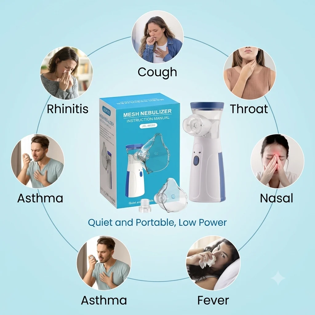 BreatheEase™ Portable Mesh Nebulizer