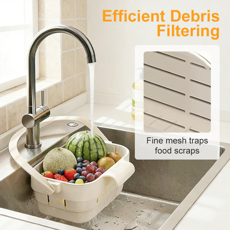 Collapsible Sink Strainer Basket & Sponge Holder Pack of 1