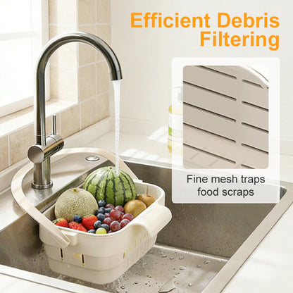 Collapsible Sink Strainer Basket & Sponge Holder Pack of 1