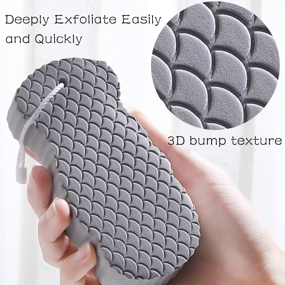 Magic Exfoliating Bath Sponge Skin Friendly and Resuable for Adults and Kids - Pack of 3
