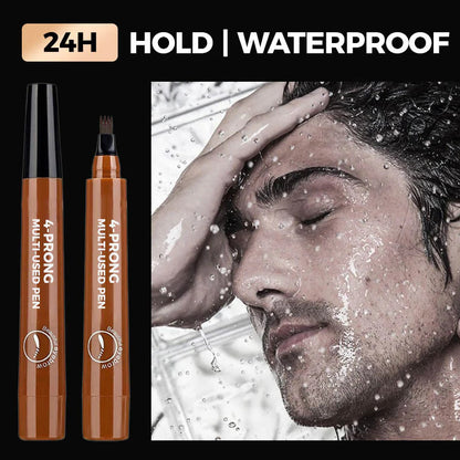 4-Prong Multi-Used Beard Eyebrow & Harline Pen Buy 1 Get 1 Free