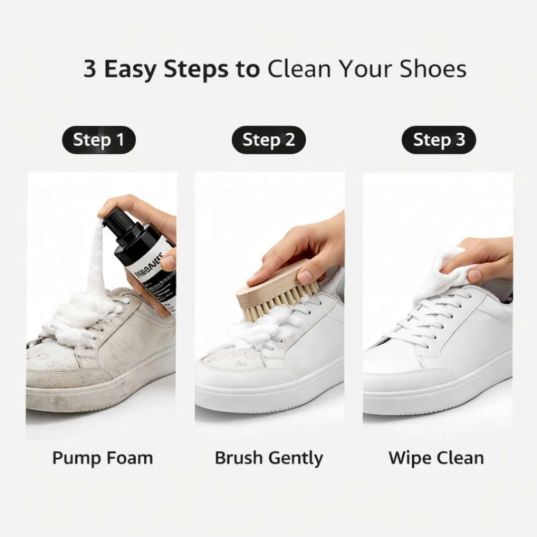 Water Free Foam Shoe Cleaner