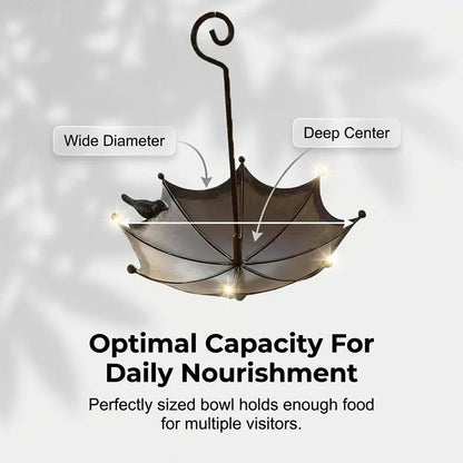 Hanging Umbrella Bird Feeder & Bath Pack of 2